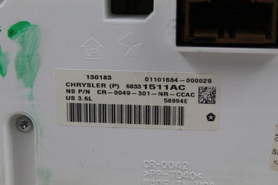 Speedometer Cluster 63K 7" Display Screen 18 JEEP GRAND CHEROKEE OEM #34331 68331511AC high resolution2