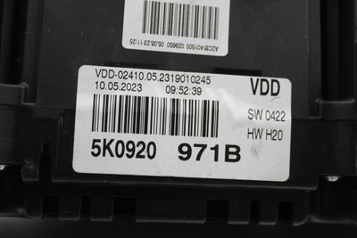 Speedometer Cluster 101K Miles MPH Fits 2009-2014 VOLKSWAGEN JETTA OEM #45600 1K0920954S, 1K0920954S