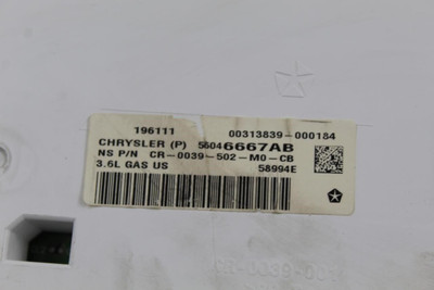 Speedometer Cluster KPH Fits 2012 JEEP GRAND CHEROKEE OEM #34104 56046667AB high resolution2