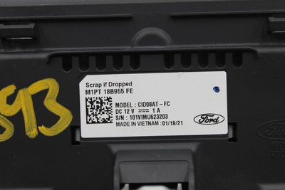 Info-GPS-TV Screen Display Center Dash Fits 2021-22 FORD BRONCO SPORT OEM #32934 M1PT-18B955-FE high resolution2