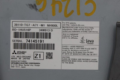 Info-GPS-TV Screen Player Dash Mounted Fits 2016-2020 HONDA PILOT OEM #32939 39110-TG7-A71-M1 high resolution2