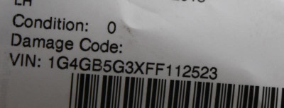 Left Driver Tail Light Fits 2014-2016 BUICK LACROSSE OEM #31969 9011018 high resolution2