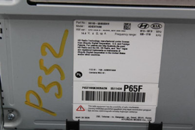 Audio Equipment Radio Display And Receiver Fits 2021 KIA SELTOS OEM #31202 96160-Q5650DHV high resolution2