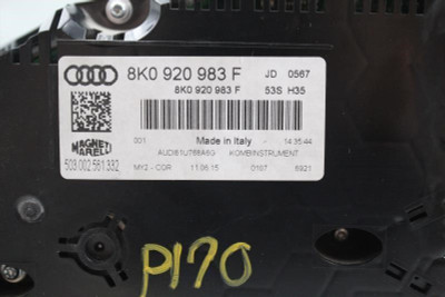 Speedometer 49K Miles MPH Multifunction Display Fits 2013-2016 AUDI A4 OEM 31557 8K0920983F high resolution2