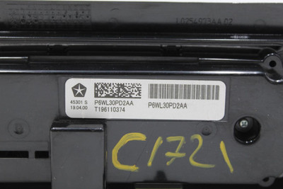 Temperature Control Rear Fits 17-21 PACIFICA 33253 P6WL30PD2AA high resolution2