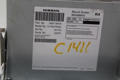 Audio Equipment Radio Receiver AM-FM Fits 2018-2019 NISSAN VERSA OEM #29950 280219EK0A