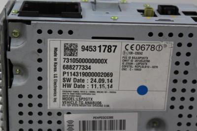 Audio Equipment Radio Receiver And Control Fits 2015-16 CHEVROLET TRAX OEM 29998 94531787 high resolution2