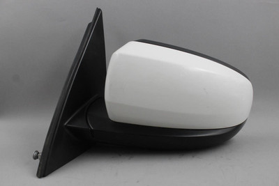 Left Driver Side View White Door Mirror Power Fits 2007-2013 BMW X5 OEM #45874 51167174987, 51167180725, 51167179641