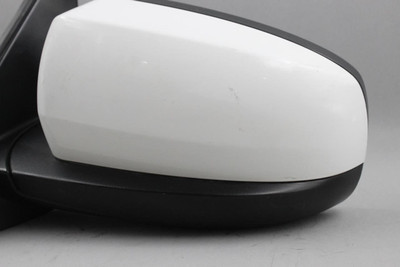 Left Driver Side View White Door Mirror Power Fits 2007-2013 BMW X5 OEM #45874 51167174987, 51167180725, 51167179641