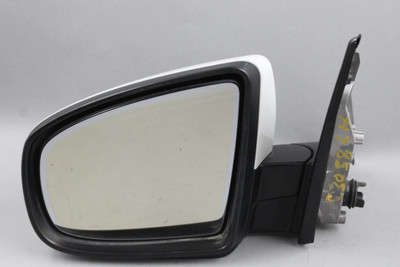 Left Driver Side View White Door Mirror Power Fits 2007-2013 BMW X5 OEM #45874 51167174987, 51167180725, 51167179641
