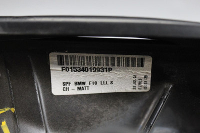 Left Driver Side Gray Door Mirror Power Heated Fits 2012-13 BMW 535i OEM #45852 51167216367, 51167266035, 51167216369, 51167322497