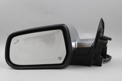 Left Driver Side Door Mirror Power Brushed Chrome 2013-17 GMC TERRAIN OEM #45836 22758066