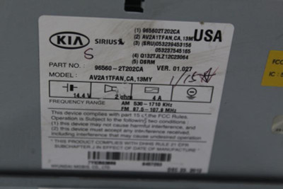 Info-GPS-TV Screen Navigation Display EX Luxury Fits 11-13 KIA OPTIMA OEM #30842 96560-2T202CA high resolution2