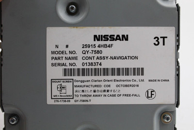 Chassis ECM Driver Assist Navigation Control Fits 2017 INFINITI QX60 OEM #45977 259154HB4F
