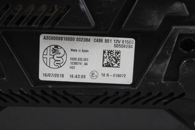 Speedometer No Miles Fits 2019 ALFA-ROMEO STELVIO OEM #46000