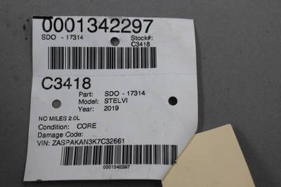 Speedometer No Miles Fits 2019 ALFA-ROMEO STELVIO OEM #46000