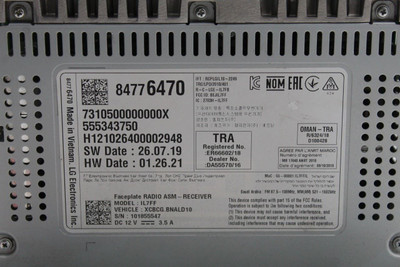 Audio Equipment Radio Receiver Opt Ior Fits 20-21 CHEVROLET TRAVERSE OEM #46037 84776468, 84776468, 84774521, 84776470