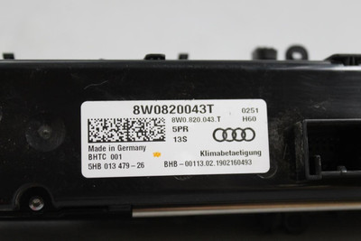 Temperature Control Front With Heated Seat Fits 18-20 AUDI Q5 38542 8W0820043T high resolution2