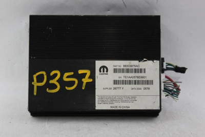 Audio Equipment Radio Amplifier 276 Watt Fits 2017-20 DODGE CHALLENGE OEM #28829 68303975AC high resolution2