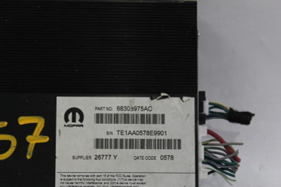 Audio Equipment Radio Amplifier 276 Watt Fits 2017-20 DODGE CHALLENGE OEM #28829 68303975AC high resolution2