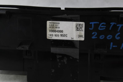 Speedometer Cluster 31K Miles 160 MPH Fits 2006 VOLKSWAGEN JETTA OEM #28329 1K0920952C high resolution2