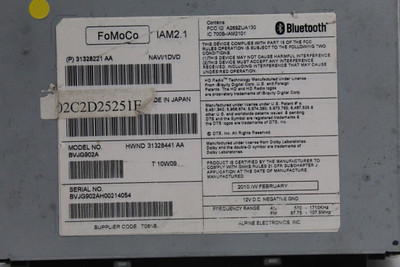 Audio Equipment Radio Receiver Am-fm-cd Fits 2010-2011 JAGUAR XJ OEM #46204 C2D19902, C2D19902, C2D18847, C2D18243