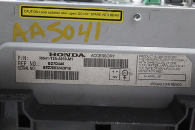 Audio Equipment Radio Receiver And Face Panel EX-L 2013-2015 HONDA ACCORD 46224 39545T2AC93, 39545T2AC92, 39545T2AC91, 39545T2AA93