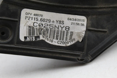 Left Driver Side Silver Door Mirror Power Fits 2015-17 HYUNDAI SONATA OEM #46269 87610C2000
