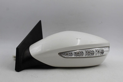 Left Driver Side White Door Mirror Power Fits 2011-14 HYUNDAI SONATA OEM #46268 876103Q110, 876103Q110, 876103Q110