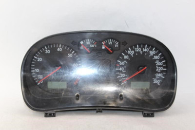 Speedometer Cluster Sedan Turbo Gas KPH Fits 2001 VOLKSWAGEN JETTA OEM #28262 high resolution2
