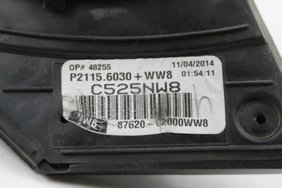 Right Passenger Side White Door Mirror Power Fits 15-17 HYUNDAI SONATA OEM 38134 87620-C2000 high resolution2