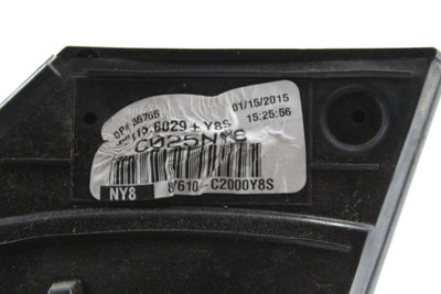 Left Driver Side Silver Door Mirror Power Fits 2015-17 HYUNDAI SONATA OEM #46334 87610C2000