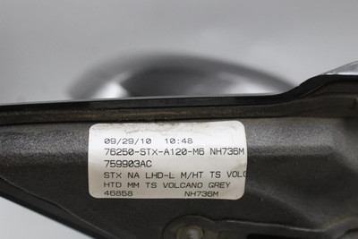 Left Driver Side Volcano Gray Mirror Power Heated 2010-2013 ACURA MDX OEM #46384 76250STXA11ZC, 76250STXA12ZC, 76250STXA12