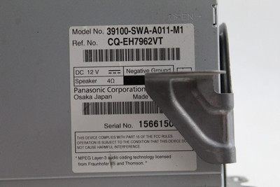 Audio Equipment Radio AM-FM-6CD US Market Fits 2011 HONDA CR-V OEM #46413 39100SWAA01, 39100SWAA011, 39100SWAA01