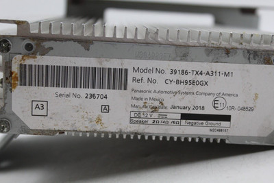 Audio Equipment Radio Amplifier Advance Navigation 2016-18 ACURA RDX OEM #46463 39186TX4A31, 39186TX4A31