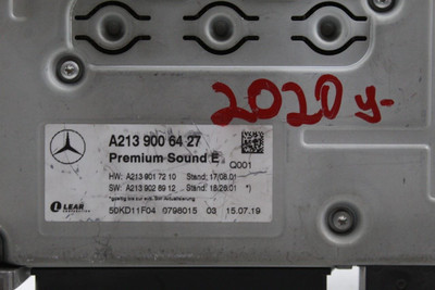 Audio Equipment Radio 257 Type Amplifier Fits 2019-2021 MERCEDES E350 OEM #46549 2139000224, 2139006427, 2139000224