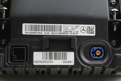 Info-GPS-TV Screen Display 463 Type Fits 2012-2016 MERCEDES CLA250 OEM #46544 2469001106, 2469007603, 2469001106