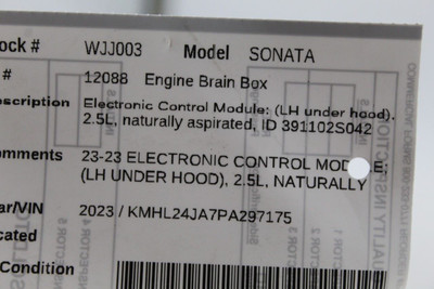 Engine ECU ECM Electronic Control Module Fits 2023 HYUNDAI SONATA OEM #46642 39110-2S042