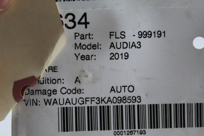 2017-2020 AUDI A3 S3 TRANSMISSION SHIFT SHIFTER GEAR SELECTOR OEM #46496 8V1713023AH