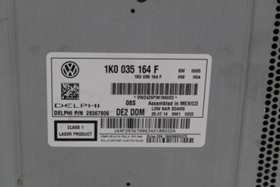 Audio Equipment Radio Receiver Radio ID 1K0035164G Fits 13-15 PASSAT 26482 1K0035164F high resolution2