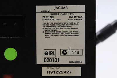 Audio Equipment Radio Amplifier Trunk Mounted Fits 2000-05 JAGUAR XK8 OEM #46916 LNF4170AA, LNF4170AA