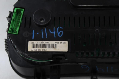 Speedometer Cluster 165K Miles Turbo Gas MPH Fits 01 VOLKSWAGEN JETTA OEM #27961 1J0920905K high resolution2