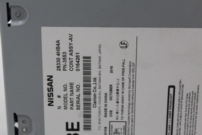 Audio Equipment Radio Am-fm-cd-receiver Console 2017-2019 INFINITI Q50 OEM 25788 283304HB4A, 277605CH0A, 259154HB4D high resolution2