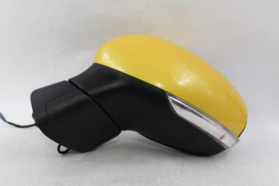Left Driver Side Yellow Door Mirror Electric Fits 2016-2017 FIAT 500 OEM #25739 6AN98LXHAA, 6AP53TZZAA