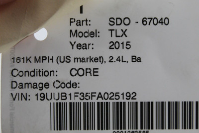 Speedometer 161K Miles MPH Base Fits 2015-2019 ACURA TLX OEM #47070 78100TZ4A04, 78100TZ4A04, 78100TZ4A03, 78100TZ4A02