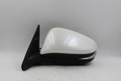 Left Driver Side White Door Mirror Power Fits 14-19 TOYOTA HIGHLANDER OEM #25227 879400E133 high resolution2