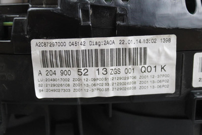 Speedometer 204 Type C300 Sedan RWD MPH Fits 2014 MERCEDES C-CLASS OEM #38547 A2049005213 high resolution2