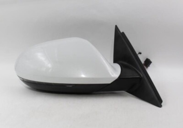 Right Passenger Side White Door Mirror Power Fits 2012-2013 AUDI A6 OEM #18935