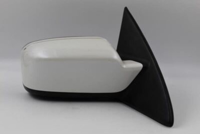 Left White Driver Side View Mirror Power Non-heated 08-12 CHEVROLET MALIBU #4848 20893737