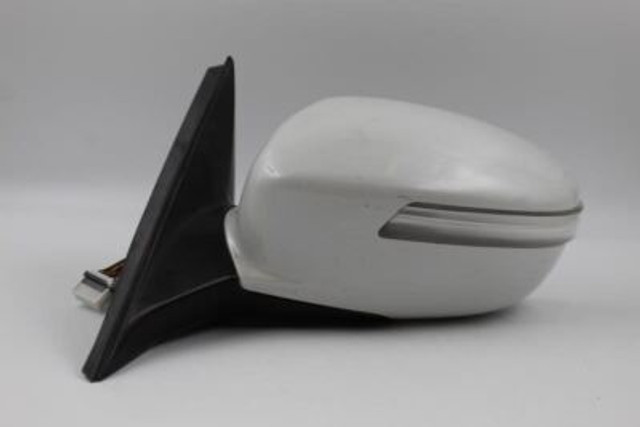 Left Driver Side White Pearl Door Mirror Power 2009-12 HYUNDAI GENESIS OEM #6056 022858